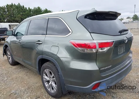 2015 Toyota Highlander Xle V6 z USA, uszkodzony, nr VIN 5TDJKRFH0FS153631